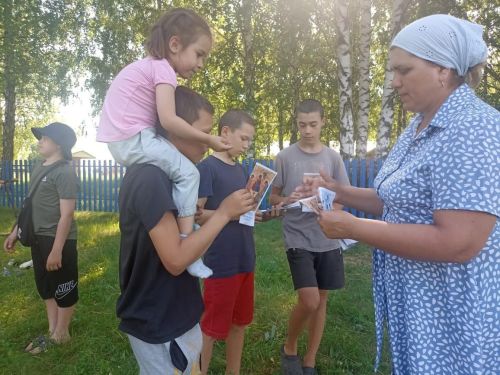 9 июня в храме села Ленино организовали урок православного просвещения детей