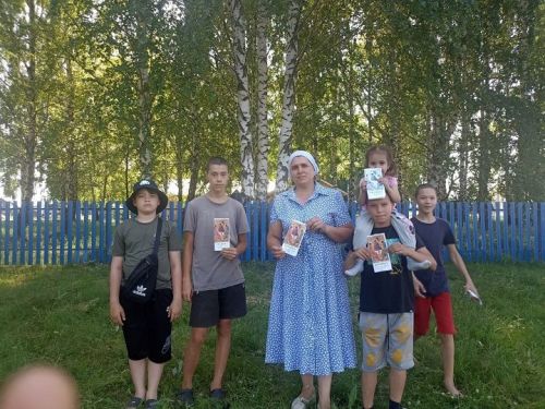 9 июня в храме села Ленино организовали урок православного просвещения детей