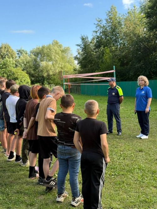 Увлекательное мероприятие по БДД в палаточном лагере Новошешминска