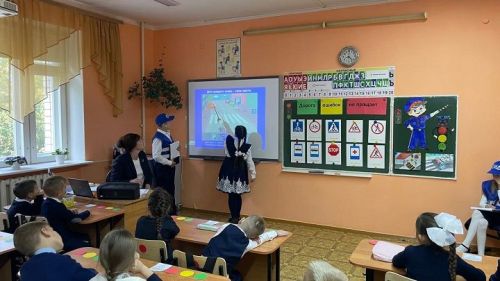 Юные пешеходы Новошешминской школы дали клятву безопасности