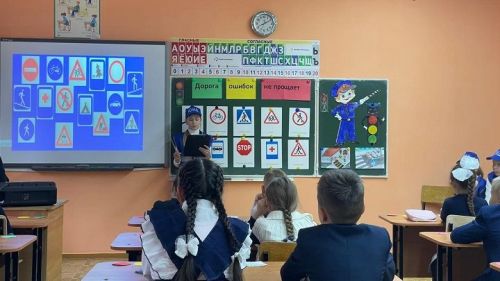 Юные пешеходы Новошешминской школы дали клятву безопасности