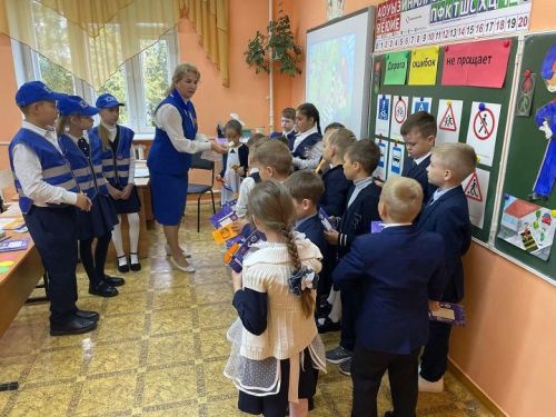 Юные пешеходы Новошешминской школы дали клятву безопасности