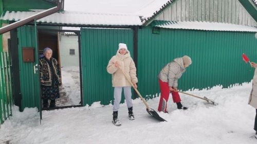Акция «Снежный десант»: помощь от Совета Первых Петропавловской школы