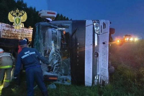 ДТП с пассажирским автобусом в Татарстане: 15 раненых, трое в больнице