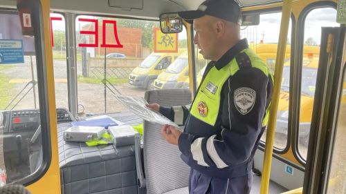 Сотрудники Госавтоинспекции проверили школьные автобусы в Новошешминском районе