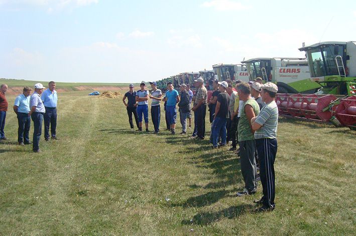 Урак өсте комбайннар “парадыннан“ башланды