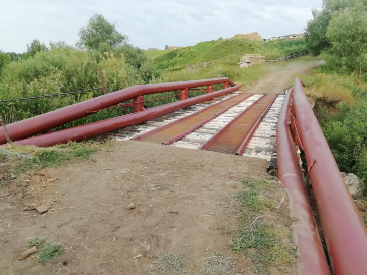 В деревне Новое Иванаево отремонтировали мост