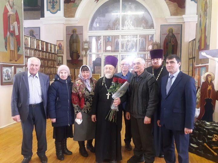 Сегодня, 10 февраля,  настоятелю трехпрестольной церкви Вознесения Господня в Слободе Архангельская отцу Георгию исполнилось 80 лет