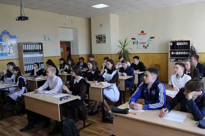 8 апреля на базе Новошешминской гимназии прошел Тотальный диктант
