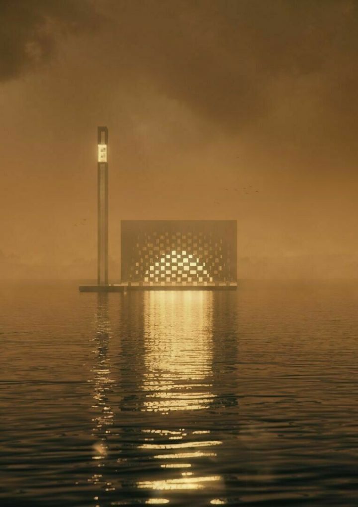 Новая мечеть в Казани будет построена в виде черного куба «на воде»