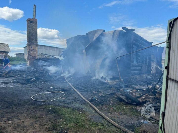 В Татарстане при пожаре в частном доме погибло четверо детей и трое взрослых