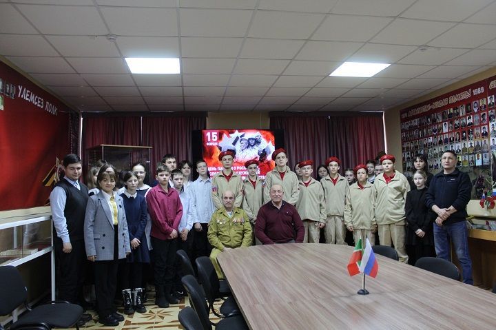 В краеведческом музее Новошешминска провели урок Мужества «Афганистан к нам тянется сквозь годы»