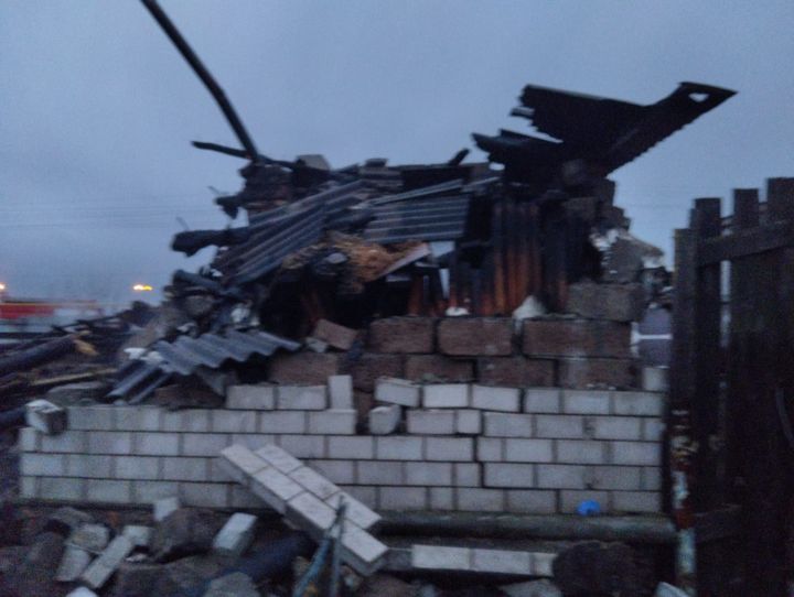 В селе Ленино сгорел жилой дом.