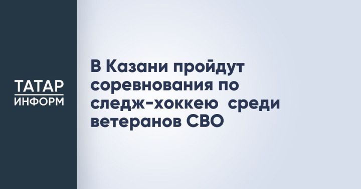 В Казани пройдут соревнования по следж-хоккею среди ветеранов СВО